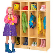 Jonti-Craft® Kid manteau Locker, l’échelle 4, 39" W x 15 « D x 50-1/2 » H, contreplaqué de bouleau