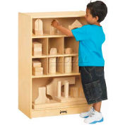 Jonti-Craft® bloc Mobile étagère, 24" W x 15 « D x 35-1/2 » H, contreplaqué de bouleau