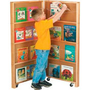 Jonti-Craft® Mobile Library Bookcase - 2 Sections