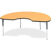 Berries®-Table activité rénale, W 48" x 72" L x 24-31 « H, chêne classique
