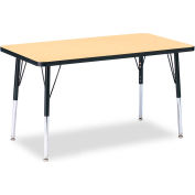 Berries® Rectangle Table d’activité, 24" W x 36" L x 24-31 « H, érable classique