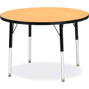 Berries® Round Table activité 36" W x 36 « L x 15 » 24 « H, chêne classique