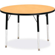 Berries® Round Table activité 36" W x 36 « L x 15 » 24 « H, chêne classique