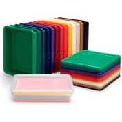 Xavier-Craft 8036-bac à papier, 13-1/2" L x 11" W x 3 « H, vert, qté par paquet : 5