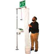Kit de test de douche de sécurité Hughes® avec seau et chaussette de douche, polyéthylène / PVC
