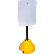 Magic Master PP2-YL-58P Next Generation Rolling Yellow Sign Base w/ 58" Pole