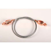 Fil Justrite® 8500 3' Flexible antistatique - double Alligator Clips Jaws 5/8"
