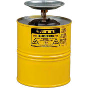 Justrite plongeur peut, 1 10318-Gallon, jaune,