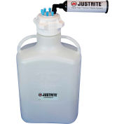 Justrite 12802 VaporTrap™ tourie avec filtre Kit, HDPE, 10 litres, 6 Ports