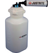 Justrite 12820 VaporTrap™ Carboy With Filter, HDPE, 13.5-Liter, 8 Ports