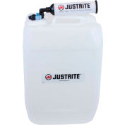 Justrite 12843 VaporTrap™ ONU/DOT tourie avec filtre Kit, HDPE, 20 litres, 7 Ports