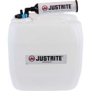 Justrite 12846 VaporTrap™ ONU/DOT tourie avec filtre Kit, HDPE, 13,5 litres, 8 Ports