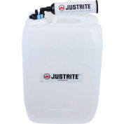 Justrite 12847 VaporTrap™ ONU/DOT tourie avec filtre Kit, HDPE, 20 litres, 8 Ports