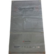 Panneau de mur antibruit Justrite® QuietSite™, 96 » x 1 » x 48 », Gris