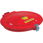 Couvercle de baril manuel Justrite® 26752 avec joint et évent pour baril de 55 gallons