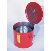 Justrite Wash Tank, 6-Gallon, w/ Basket, Red, 27716