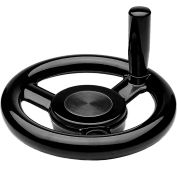 Winco JW - 10MED5/D - plastique, gros moyeu 3-rayons volant w / poignée Rev - 4,92" Dia x 10 mm d’alésage