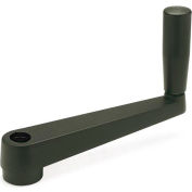 J.W. Winco GN471.1 Crank Handles, Zinc Die-Cast, Revolving Handle, Through Round Bore - 10mm, 3.15"L