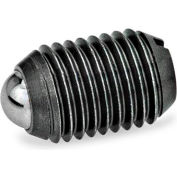 J.W. Winco GN615 Ball Plungers, Steel, Slot, Standard Spring, 0,24 » Plunger Dia., Black, 0,75"L