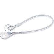 J.W. Winco GN111,2 Câbles de soutoutage, SS, 1 Key Ring et Tab de montage, 7,87"L, 0,55 » Key Ring Dia.