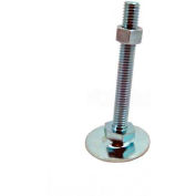 Pied de niveau, 3/4-10 x 3,93 "Stud, 3,15" Base Dia, 4,65" H, PAC de 3370 lbs, acier