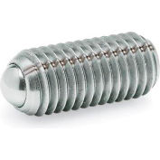 J.W. Winco GN615,3 Ball Plungers, SS, Internal Hexagon, High Spring, 0,31 » Plunger Dia, Slvr, 1,02"L