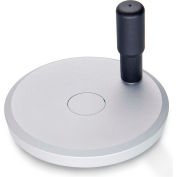 Winco JW - 14MRW2V/R - volant plat aluminium w / poignée Rev - 4,92" Dia x 14 mm alésage - Silver