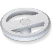 JW Winco - 18MRX5V/A - Alum. Flat-Faced Spoked Handwheel w/o Handle - 7.87" D x 18mm Bore - Silver