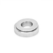 J.W. Winco GN 350.3 Spherical Leveling Washers, Stainless Steel, Matte, M8, 5/16"T, 1" Outer Dia.