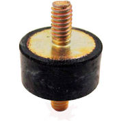 Vibration Mount, 2 Threaded Studs, 1.18" Dia, 15mm H, M8 x 1.25 Thread
