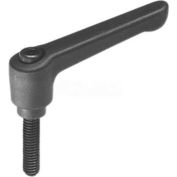 Nylon Plastic Adjustable Lever With Steel Components 1/4-20 x 1.26 Stud 1.77"L - Made In USA