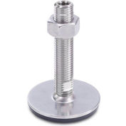 Pied de niveau - fileté - 4950 lb capacité - 80mm Base ø - J.W. Winco 41-80-M24-200-D3-UK