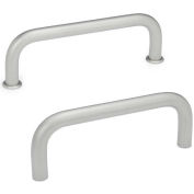 J.W. Winco 425-NI-0.39-4.00-GS GN 425 Cabinet "U" Handles Round Stainless Steel, with Tapped Holes