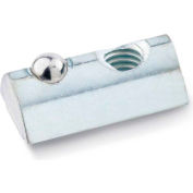 J.W. Winco GN 506 Roll-In T-Slot Nuts, Steel, for Aluminum Profiles, with Guide Step, M5, 1/4"