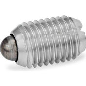 J.W. Winco GN615,1 Spring Plungers, SS, Nose Pin, Slot, Standard Spring, 0,09 » Plunger Dia, 0,47"L