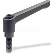 Zinc moulé sous pression levier réglable avec composants en acier 5/16-18 x 1,26 Stud 2,48 "L