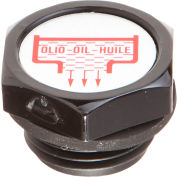 J.W. Winco 6312012 Nylon Plastic Threaded Plug with Drain Symbol - G 3/4" Pipe Thread