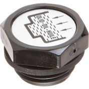 J.W. Winco 6312034 Nylon Plastic Threaded Plug with Fill Symbol with Breather - G 1/4" Pipe Thread