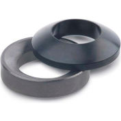 J.W. Winco DIN 6319 Spherical Washers, Steel, Dished Type, Blackened, M12, 3/16"T, 9/16" I.D
