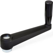 J.W. Winco MV-M Crank Handles, Nylon Plastic, Revolving Handle, Pilot Hole - 4mm, M8 Handle, 3.94"L