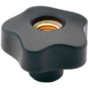 J.W. Winco EN5 337,2 cinq lobes bouton, 3/8"-16, 1,97"(50)