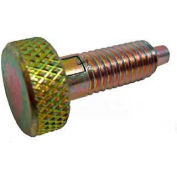 Knurled Retractable Plunger w/ Lock-Out Zinc Body Zinc Nose 1x8lbs Pressure 3/8-16 Thread