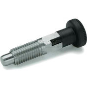 J.W. Winco GN717 indexation piston w / bouton Lock-Out Zinc 5x24N pression M8x1,25 Thread 5x5mm Pin