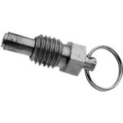 Plongeur à ressort rétractable manuellement Stubby, plaqué zinc, filet de 1/2-13