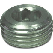 J.W. Winco 906-NI-M16X1.5-A Stainless Threaded Plug with M16 x 1.5 Tapered Thread