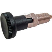 J.W. Winco Indexing Plunger w/ Knob Lock-Out SS 6.0x15.0N Pressure M10x1 Thread 5x5mm Pin