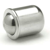 Short Press-Fit Delrin Ball Plunger - Stainless Steel .197" Diameter