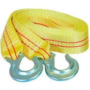 K-Tool 73802 10,000 Lb. Capacity Tow Strap 15' x 1-3/4" with Forged Hooks