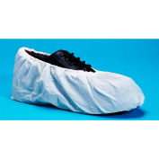Heavy Duty Croix couvre-chaussures polyéthylène réticulé, résistant à l’eau, blanc, XL, 100/sachet
