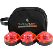 FlareAlert Pro à piles Kit de balise d’urgence 3 LED, rouge, B3-FP-R